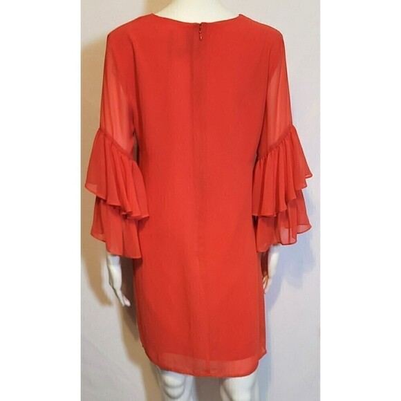 CeCe from Nordstrom Mini Dress w/ Sheer Ruffled Sleeve - Size 4 - Picture 4 of 12